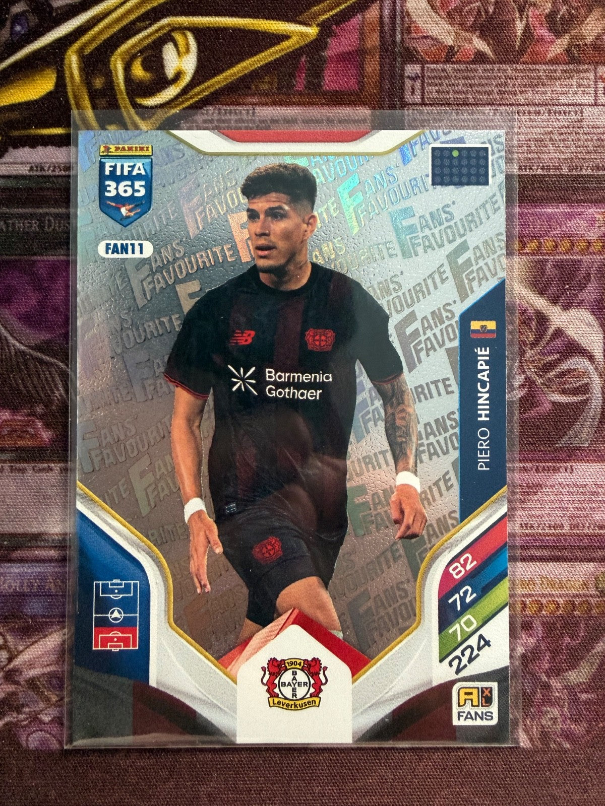 Piero Hincapie, FAN11, Fans Favorite, PANINI FIFA 365 2026, ADRENALYN XL