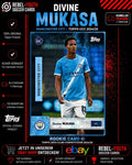 Divine Mukasa RC Rookie Card Manchester City Topps UEFA Club Competitions