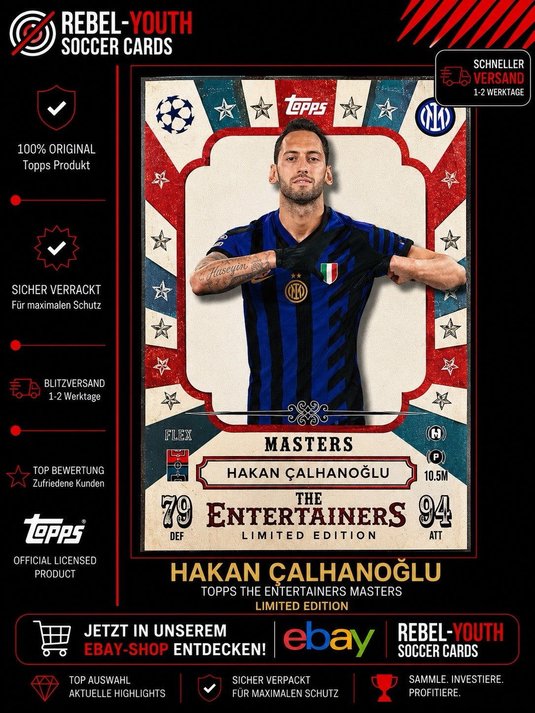 Topps Champions League Match Attax 2024/2025 / ELE 12 Hakan Calhanoglu Limited