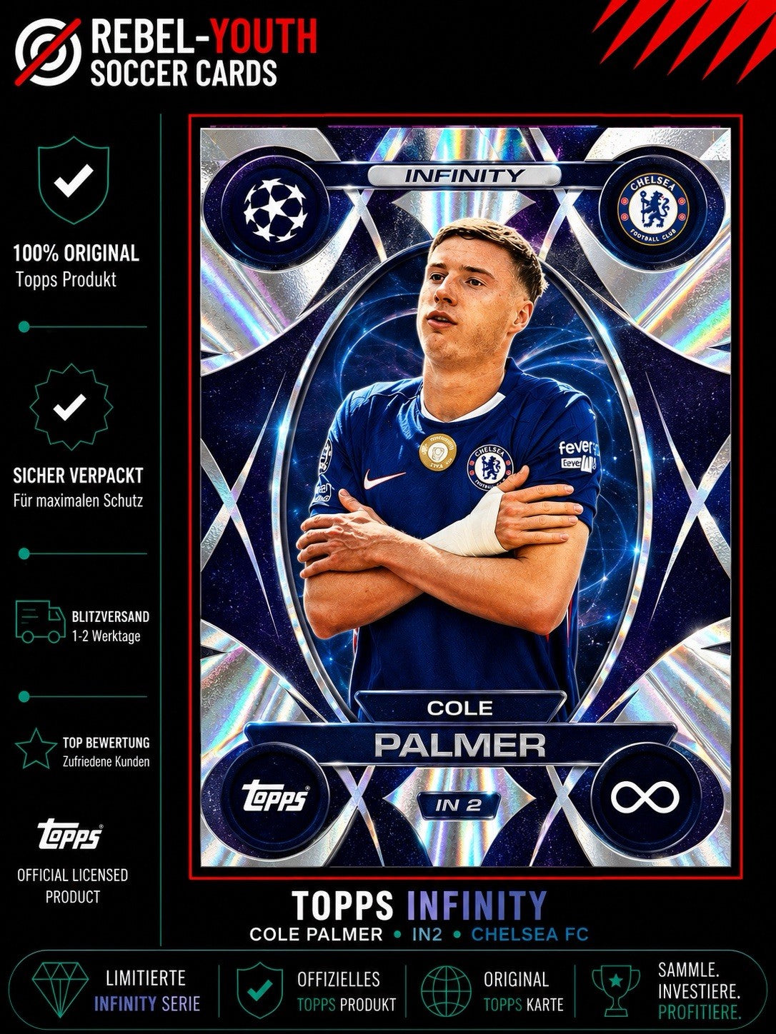 Topps Match Attax Cole Palmer Infinity IN2 Chelsea FC 2025