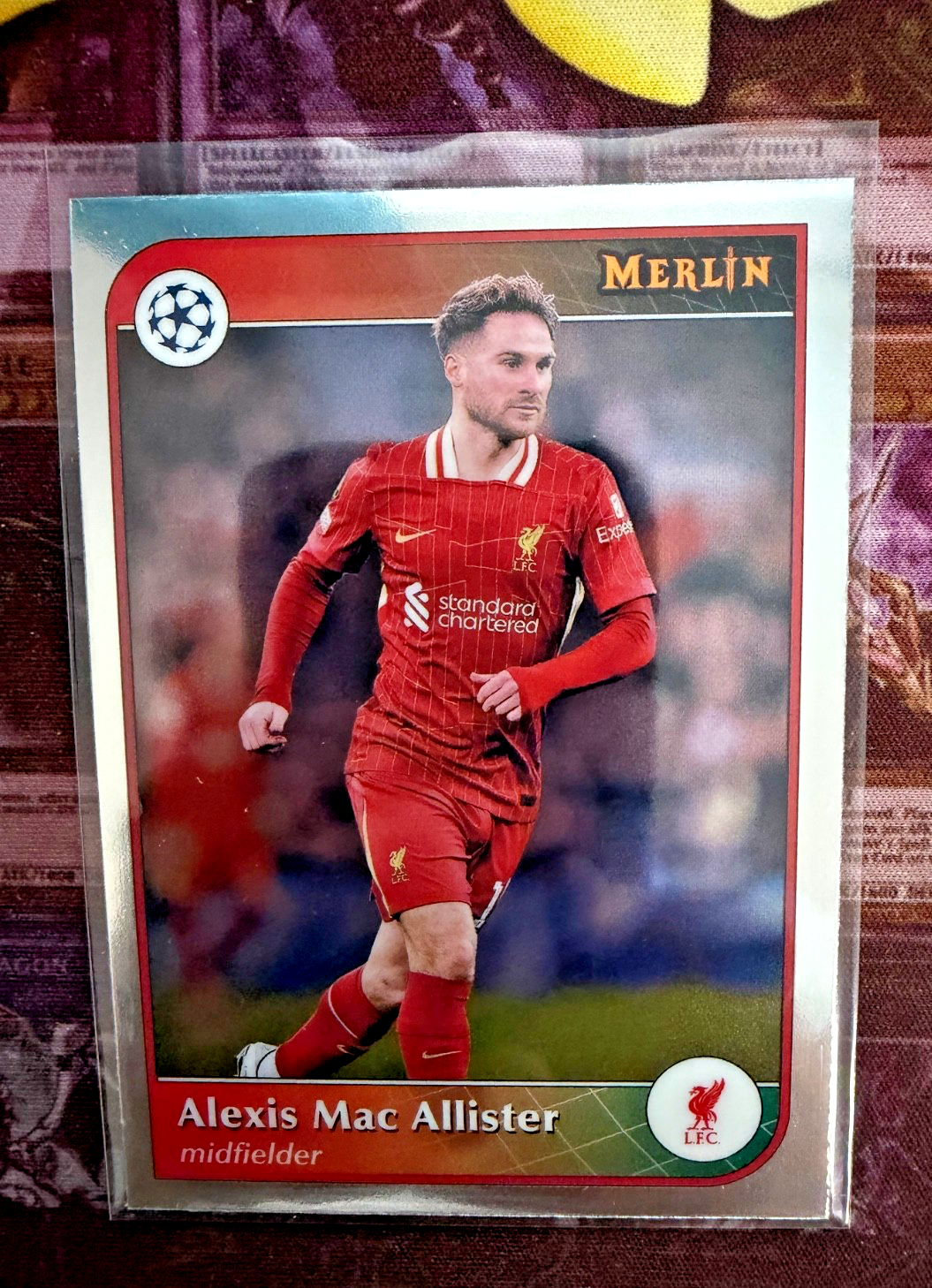 2024-25 Topps Merlin Alexis Mac Allister #116 Liverpool FC Base Near Mint NM