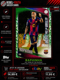 Raphinha UCL Team of the Season Topps UCC 2024/25 Green Crystal