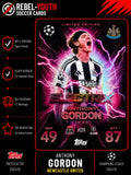 Topps Electrix Limited Edition ANTHONY GORDON Newcastle United Trading Card