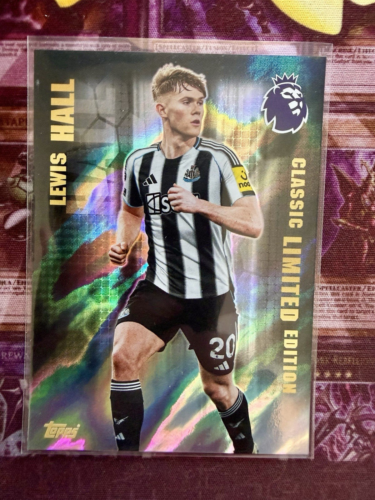 Lewis Miley Hall Classic Limited Edition Topps Premier League 2025/26 Newcastle