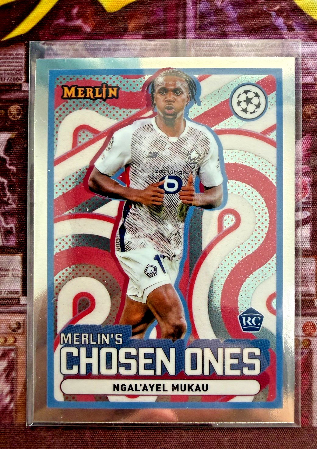 Ngal’ayel Mukau RC Merlin’s Chosen Ones 2024-25 Topps Merlin Lille OSC Rookie