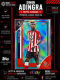 Simon Adingra Aqua Refractor 150/299 Topps Chrome Premier League Sunderland AFC