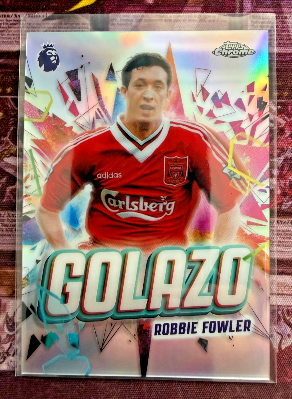 2025-26 Topps Chrome Premier League Robbie Fowler Golazo Liverpool GZ-19 Near Mi