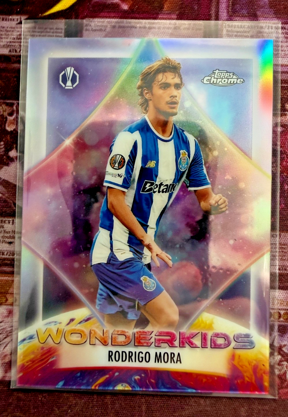 2025-26 Topps UCC Chrome Wonderkids Rodrigo Mora FC Porto Midfielder #WK-15.