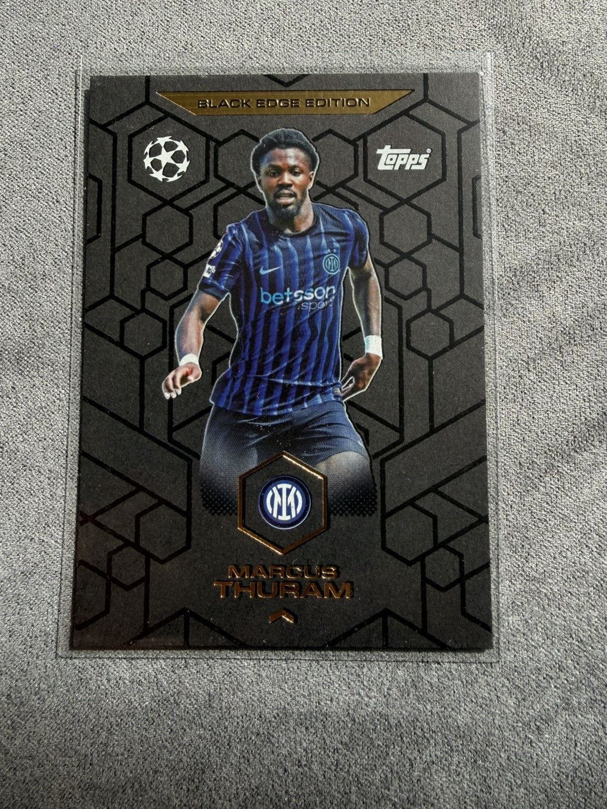 Topps Match Attax 25/26 Champions League Black Edge Edition #BE9 Marcus Thuram