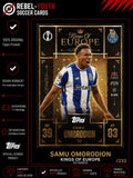 Topps Kings Of Europe SAMU AGHEHOWA FC Porto Fußball Trading Card  Sammelkarte