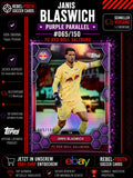 Janis Blaswich 065/150 FC Red Bull Salzburg Purple Parallel Topps