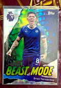 Enzo Fernández Beast Mode #424 Topps Premier League 2025/26 Chelsea Insert