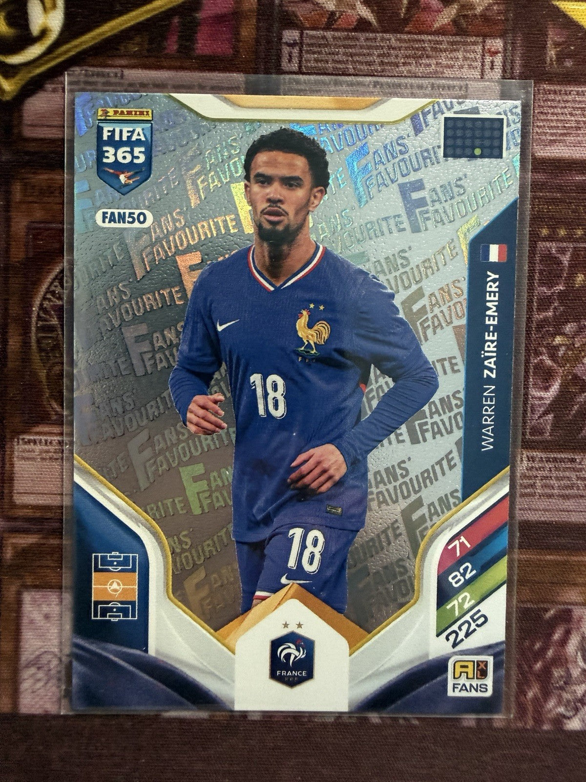 Fifa 365 Adrenalyn XL 2026 Trading Card FAN50 Warren Zaire-Emery Fans' Favourite