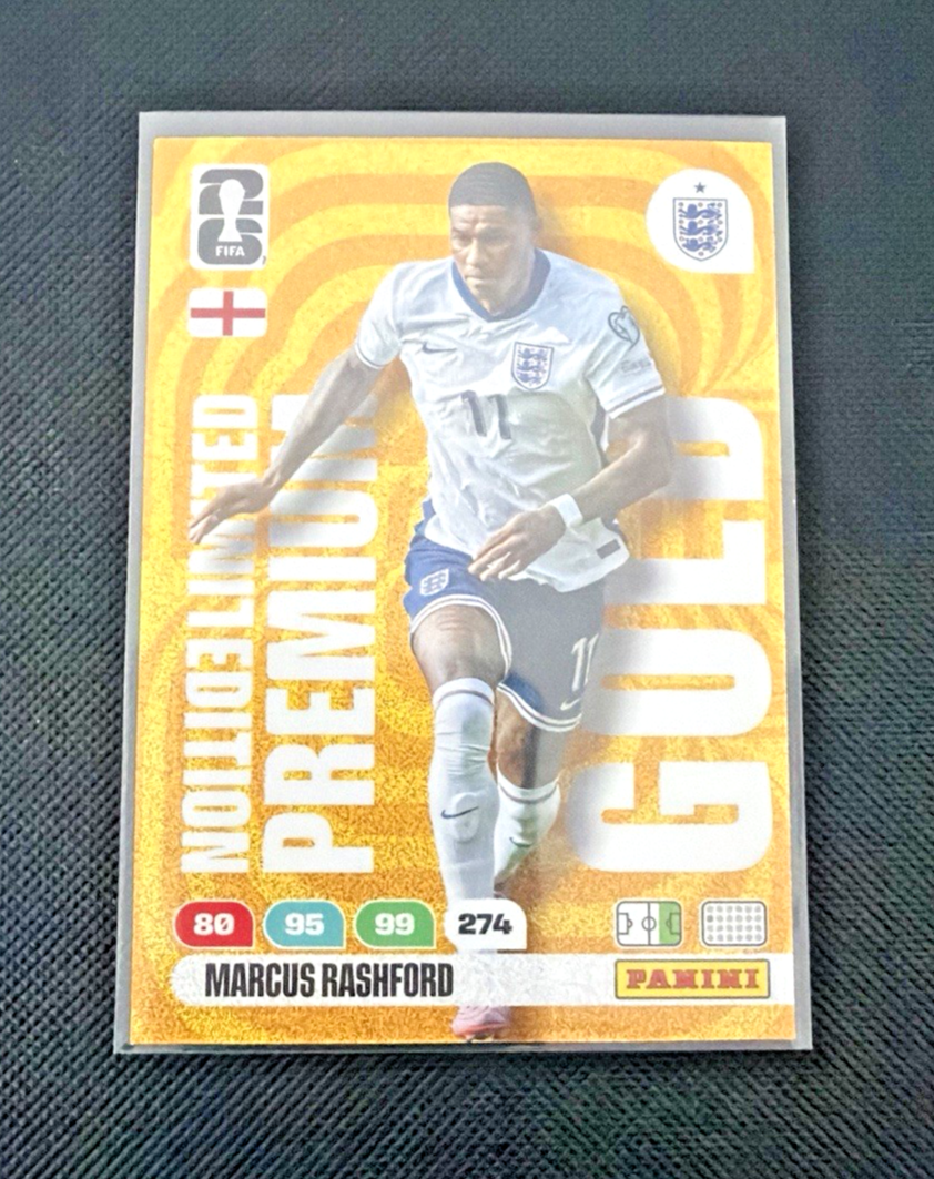 Panini Fifa World Cup 2026 Adrenalyn XL/ Premium Gold Edition Marcus Rashford