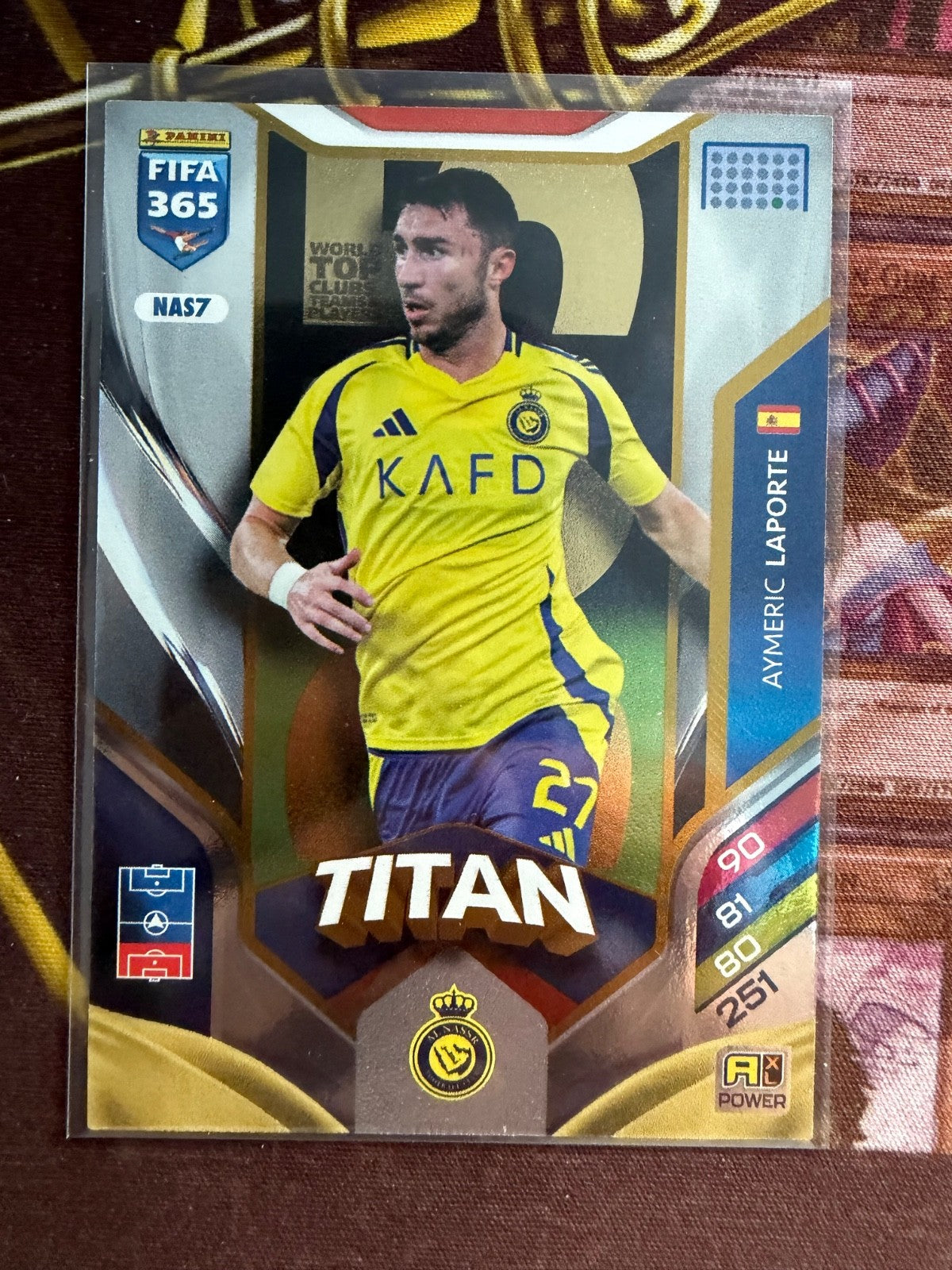 Panini Adrenalyn XL FIFA 365 2026 No. NAS7 Aymeric Laporte Titan