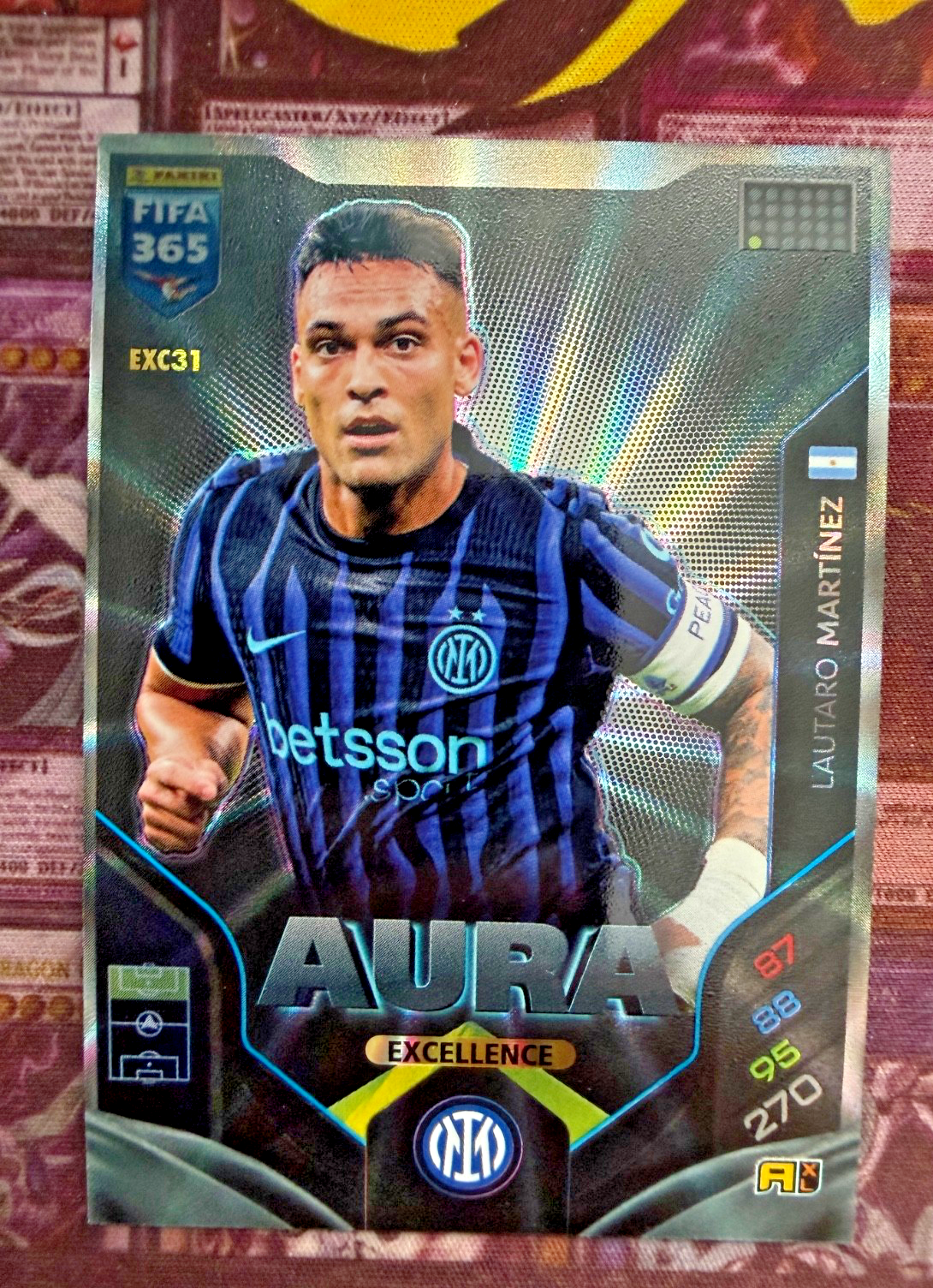 Lautaro Martinez EXC31 Aura Excellence Panini FIFA 365 2025/26 Inter Argentina